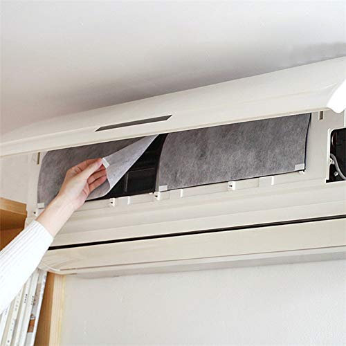 Danigrefinb Filtre de climatisation, 2 pièces à découper pour s'adapter à la sortie de climatisation - Filet de purification en papier PET