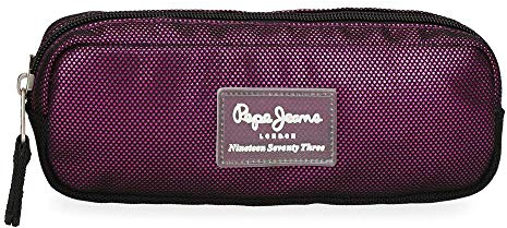 Pepe Jeans Lily Federmäppchen Violett 22x7x3 cms Polyester