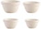 Set Of 4 Mason Cash Original Off White Pudding Basin Bowl 20cm 17cm 16cm 14cm