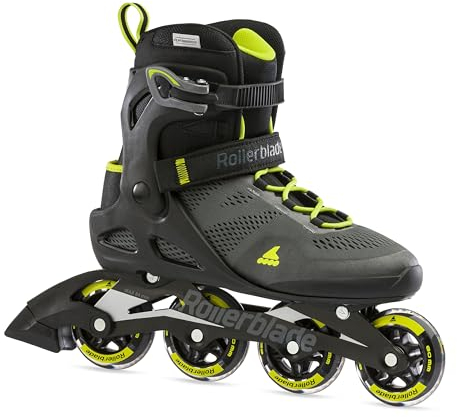 Rollerblade Herren Macroblade 80 Inlineskate, Black/Lime, 250