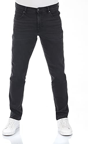 Wrangler Texas Slim Jeans da Uomo, Nero (Black Crow), 38W / 36L