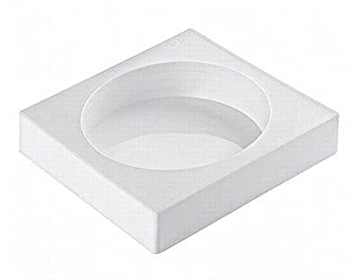 Moule en silicone rond bords droits de haut 4 cm, 16 x 4 cm