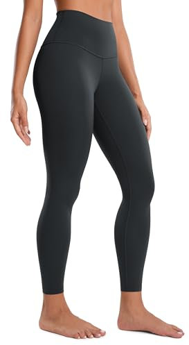 CRZ YOGA Butterluxe Damen High Waist Sport Leggings Blickdicht Yoga Leggins Sporthose Workout Gym Yogahose - 64cm Melanit 38