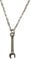 Spanner Charm Necklace, Tool Jewelry Charm, Wrench Pendant, Man Woman Necklace, 45+5cm, Zinc Alloy, No Gemstone