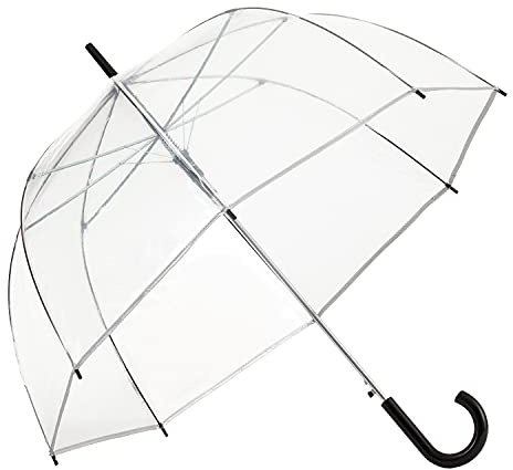 ShedRain Clear Auto Open Bubble Umbrella – See Through, Rain & Windproof, for Weddings, Proms, Events