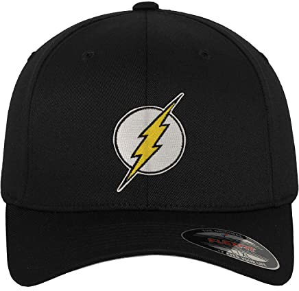 The Flash Offizielles Lizenzprodukt Flexfit Cap (Schwarz), Klein/Mittel