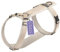 STUCH Hundegeschirr - verstellbares Nylon Geschirr - gepolstert - Für kleine, mittlere und große Hunde, Farbe:Beige, Größe:S