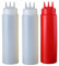 Haowul 3pcs Squeeze Bottle 3 Nozzles Salad Dressing Seasoning Bottles Sauce Bottle for Family Restaurant Kitchen Gadget
