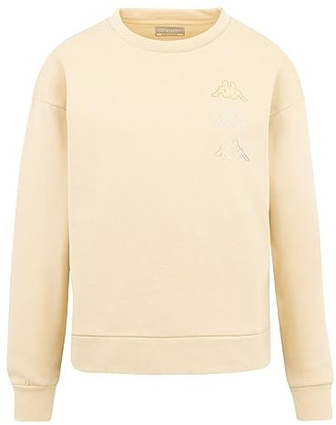 Kappa Kifoli Felpa, Beige, S Donna