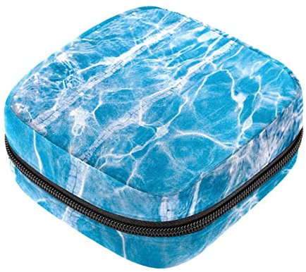 Sac à serviettes hygiéniques à fermeture éclair pour femmes et filles (piscine aquatique)