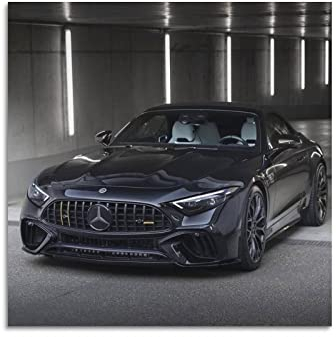Supercar Poster Amg Sl 63 R232 Hochleistungs-Poster, dekoratives Gemälde, Leinwand, Wandposter und Kunstbild, modernes Familien-Schlafzimmer, Dekor-Poster, 30 x 30 cm