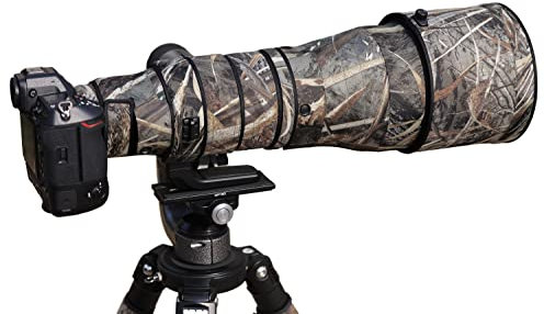 ROLANPRO Custodia impermeabile mimetica per obiettivo Nikon Z 600 mm F4 TC VR S antipioggia, custodia protettiva per obiettivo-#9 classico erba impermeabile