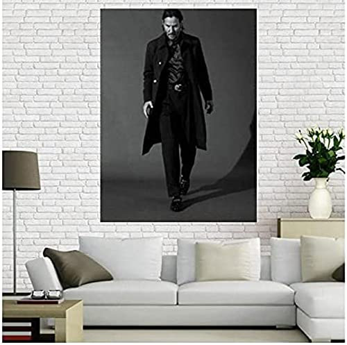 Poster Keanu Reeves Schauspieler Star Poster Porträt Bilder Leinwand Malerei Poster Und Drucke Kunst Wand Home Decor 50X70Cm Kein Rahmen