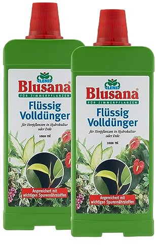 Blusana Flüssig Volldünger für Hydroponik, Hydrokultur und Pflanzen in Erde (1000 ml, 2)