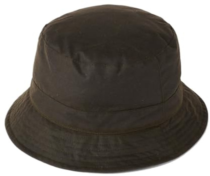 Failsworth Waxed Cotton Bucket Hat (XL, Olive)