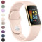 YLK Bracelet pour Fitbit Charge 5/6 - Bracelet de Montre de Sport Amélioré en Silicone pour Femme et Homme - Réglable et de Rechange