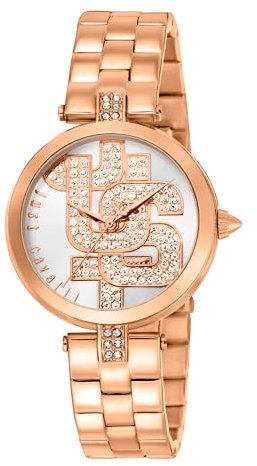 Just Cavalli Reloj Analógico para Hombres de Cuarzo Con Correa en Acero Inoxidable JC1L241M0075