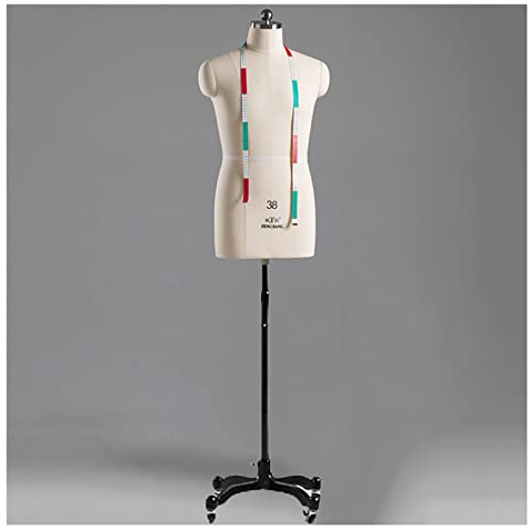 Weißer Styropor-Mannequin-Ständer für Männer, Torso-Nähen, Übergröße, feststeckbar, für Erwachsene und Männer, Schneiderpuppen, Dummy-Modell für Kleidungsdesign, bodenstehend (Größe: 42#) Hallo (