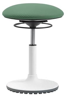 TOPSTAR Living Chair Move höhenverstellbarer Bürohocker, ergonomischer Arbeitshocker, drehbarer Sitz, Sitzhöhe von 45-58 cm, mintgrün
