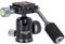 Koolehaoda Testa a sfera con manico panoramico interamente in metallo treppiede testa a sfera per monopiede, DSLR, videocamera, telescopio, carico massimo 8 kg