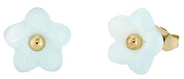 Ted Baker Wildela Blumen Ohrstecker für Frauen (Goldton/Mint)