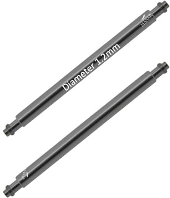 masar Durchmesser 1,0 mm bis 1,3 mm Premium Edelstahl 316L – speziell – Federstege (sehr fein) für Uhrenarmbänder von 6 bis 24 mm – 2 Stück, 112 V, 8mm