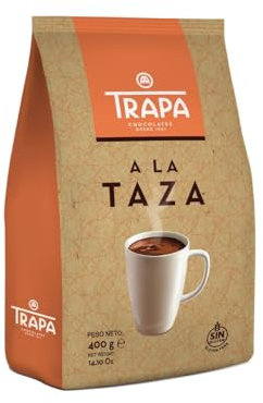 Trapa Chocolate a la Taza - Bolsa 400g. Soluble Con Aroma Puro e Intenso Sabor. Cacao en Polvo