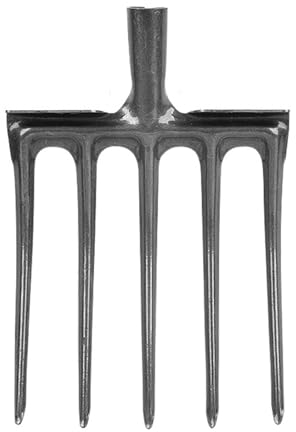 flexman Forca da Scavo, Forca da Scavo da Giardinaggio in Acciaio Ad Alto Tenore di Carbonio per Carichi Pesanti, Commerciali, Industriali, Aziende Agricole (5 Denti)