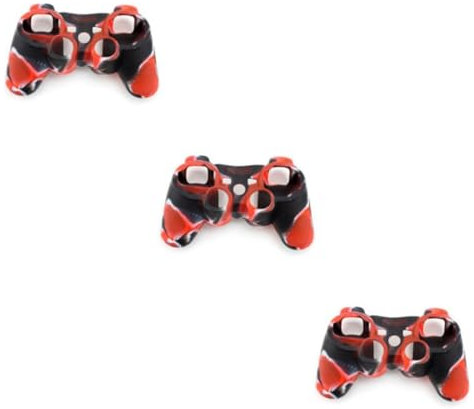 Hemobllo 3 Fundas De Silicona Para Mando Color Negro Resistentes A Arañazos Y Sin Agarre.