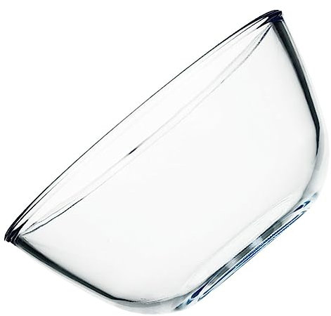 COLLBATH Grand saladier en verre pour four à - présentoir à desserts conservation des aliments bol pratique récipient à salade bol à salade de fruits