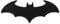 Aisikoo 3D Bat_Man Aufkleber, Edelstahl Chrom, Schwarz, Universal, Auto, Motorrad Emblem