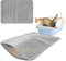 Tapis Litiere Chat, 59,5 x 44,5 cm Tapis Chat Litiere, Tapis de Litière pour Chat, Tapis pour Chat Double Couche Nid d'abeille EVA Imperméable, Tapis Litière pour Toilette Bac à Litière Chat