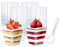 LJYING 50 Pcs 60ml/2oz Dessert Cups & Bowls with Spoons - Reusable Hard Plastic Square Cheesecake Pots - Clear Serving Bowls for Pudding, Mousse, Trifles, Appetizers, Parties (60ml/2oz)