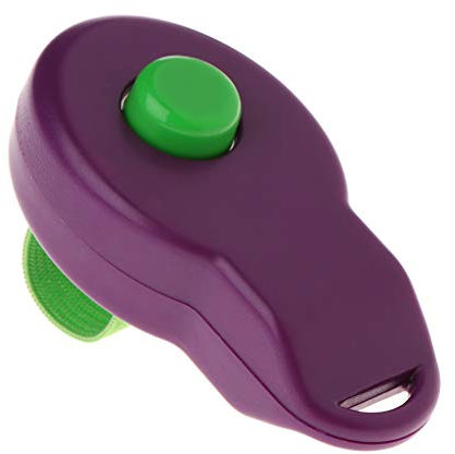 ZEPFJHE Pet Dog Training Clicker Puppy Clicker mit Elastischem Fingergurt für Haustier Hund für Pferd Outdoor Training