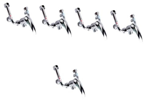 Uonlytech 5pcs Shower Flow Control Valves Water Heater Valve Kit Easy Install Mixer Shower for Bathroom