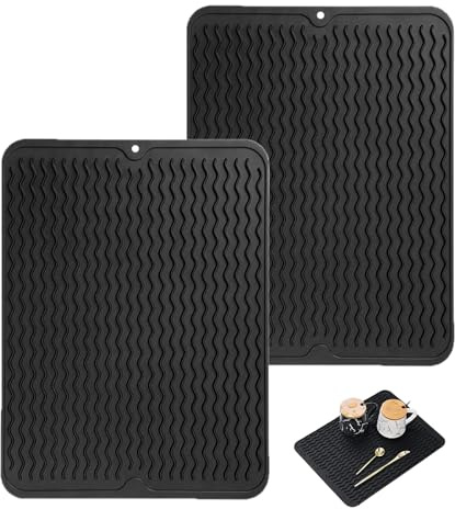 2 Pack Silicone Non-Slip Trivets for Hot Pans and Pots 40cm × 30cm