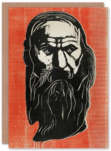 Artery8 Edvard Munch Art Card Head of an Old Man with Beard