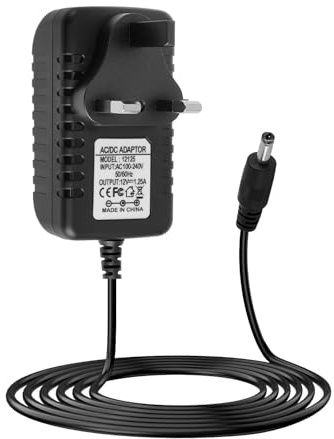 12V 15W Power Supply Charger for Echo Dot 5th 4th 3rd Gen with Clock Dot Kids Edition Echo Show 5 1st & 2nd Gen 1.25A Adapter for Echo Spot Pop Fire TV Cube 4.0 * 1.7mm 1.8 M Power Cord Cable