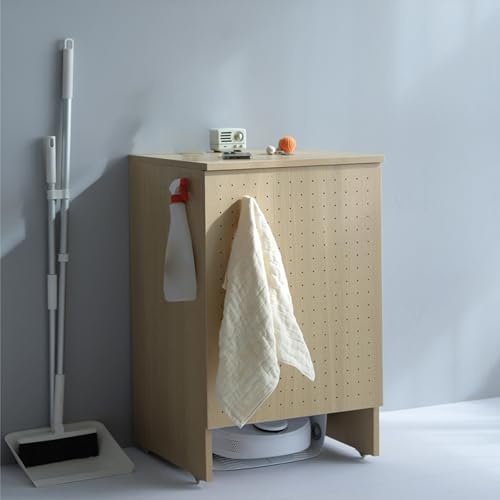 WRYsqbhjyb Staubsauger Schrank, Freistehendes Lagerregal aus Holz, Roboter-staubsauger-ständerschrank, Beistelltisch-Organizer für Wohnzimmer, Büro