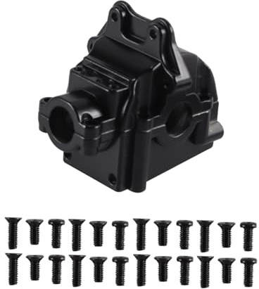 Durlo RC Gear Cover,Upper Lower Gear Cover, Differential Housing for 144001 Replacement Parts Remote Controlled Car Model (Black)