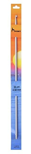 Pony Double Ended Tunisian Crochet Hooks, Aluminium, Multi-Colour, 4.5mm
