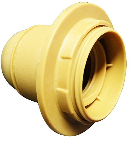 Electraline 70131 Gewinde E27 Fassung mit Ring gold