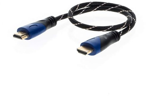 3FT High Speed 4K HDMI Cable with Audio & Ethernet Return Channel, 2160p, 1440p, Compatible with Apple TV, DVD, PS5, Xbox, Bluray (3FT, Multi-Colored)