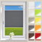 OUBO Plissee ohne Bohren Klemmfix Aluminium-Schienen, Anthrazit 80x100cm (BXH), Jalousie Easyfix Faltrollo mit Klemmträger Sonnenschutz und Sichtschutz lichtdurchlässig Rollo für Fenster & Tür