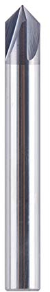SpeTool V Groove 90 Degree Chamfer Router Bits - 4 Flute Solid Carbide CNC V Bits, 1/4 inch Shank for Woodworking Lettering Chamfering