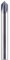 SpeTool V Groove 90 Degree Chamfer Router Bits - 4 Flute Solid Carbide CNC V Bits, 1/4 inch Shank for Woodworking Lettering Chamfering