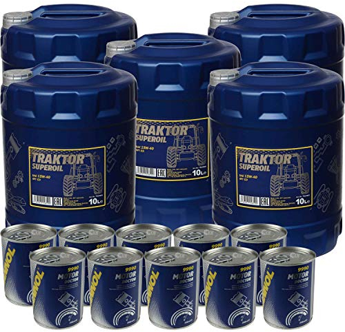 50L Motoröl MANNOL Traktor Superoil 15W-40 10xMotor Doctor
