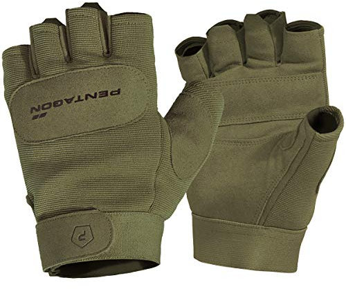 Pentagon Herren 1/2 Duty Mechanic Handschuhe Oliv Größe L
