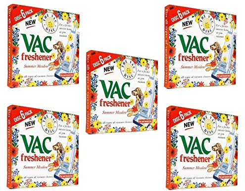 FIND A SPARE 5X Pack Vac 30 Fresheners Summer Meadow Extra Strength Powerful Scent For All Vacuum Hoover Handheld Bagless And Bagged Cleaners Pet Lovers