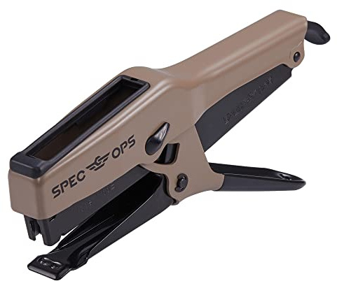 Spec Ops Tools Elite Duty Packaging Plier Stapler, 7/16 Crown, 1/4 - 3/8 Leg Length Staples, 3% Donated to Veterans
